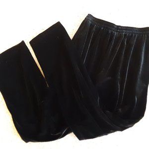 Impressions Black Velvet Pants